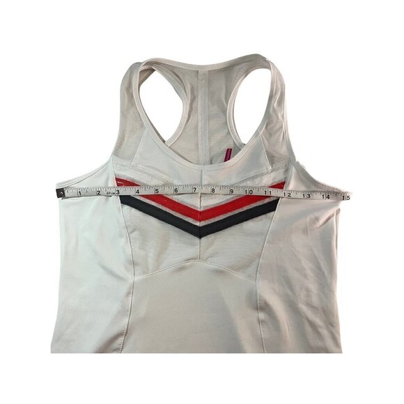 Lucky In Love Women's Fitted Shadow Play Racerback Tank Top, Size Small - Picture 3 of 8